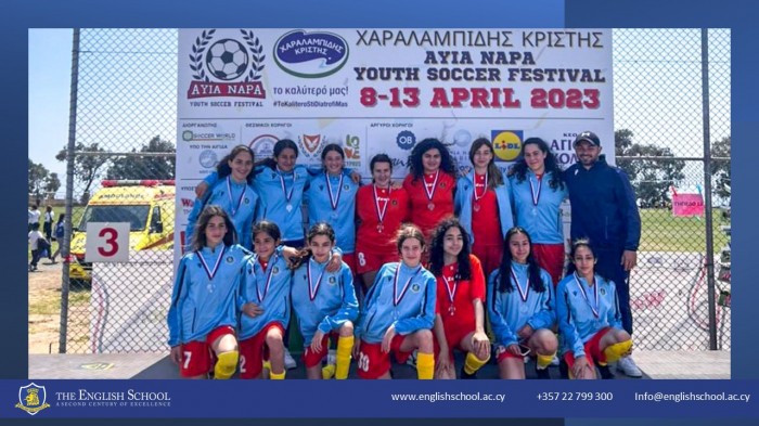 U15 Girls Football Team Shines at Ayia Napa Tournament 2023